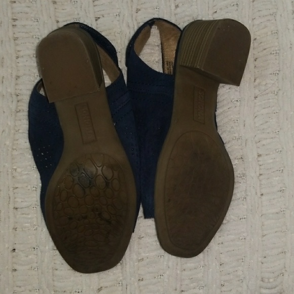 Sonoma Vitalize Suede Like Navy Blue Shoes 6M - Picture 4 of 4